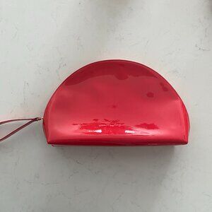 Mansur Gavriel Red Patent Leather Moon Clutch Wristlet